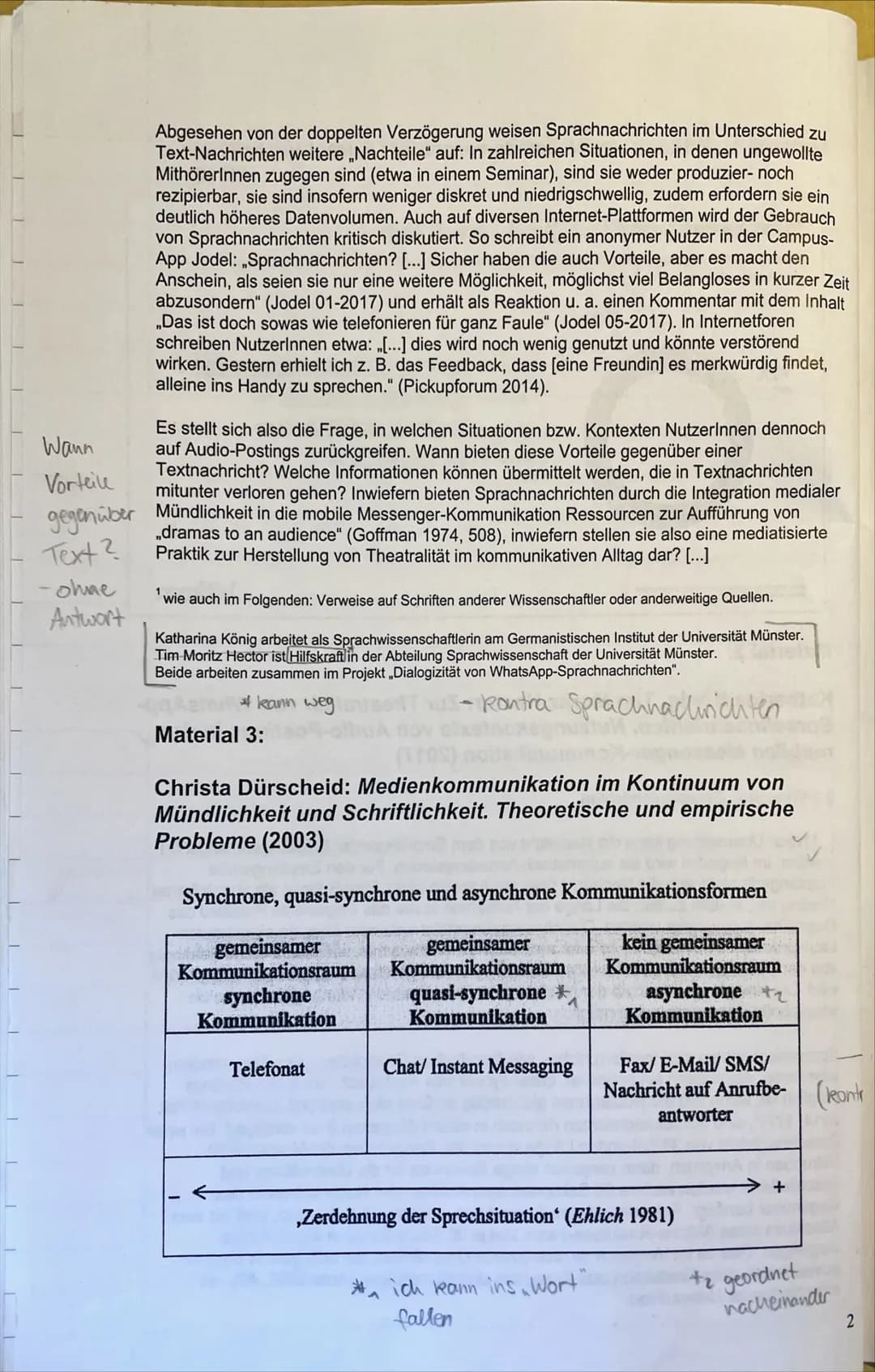 MATERIALGESTÜTZTES SCHREIBENT
Jeda
Form siehe ABS
Probe text
Aufgabe:
Anlass
Textsorte
An Ihrer Schule wird eine Projektwoche zum
Thema Komm