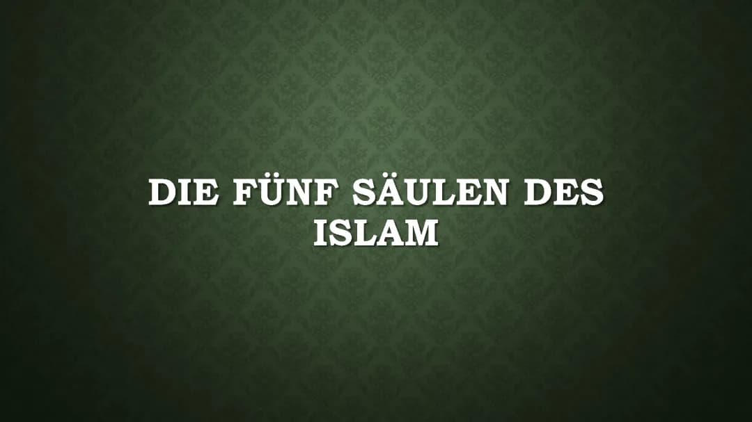 Die fünf Säulen des Islam erklärt – Arbeitsblatt für Kids