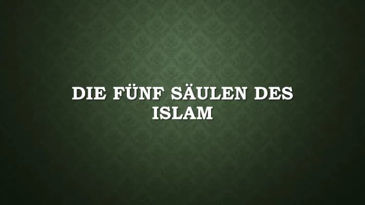 Know Die Fünf Säulen des Islam thumbnail