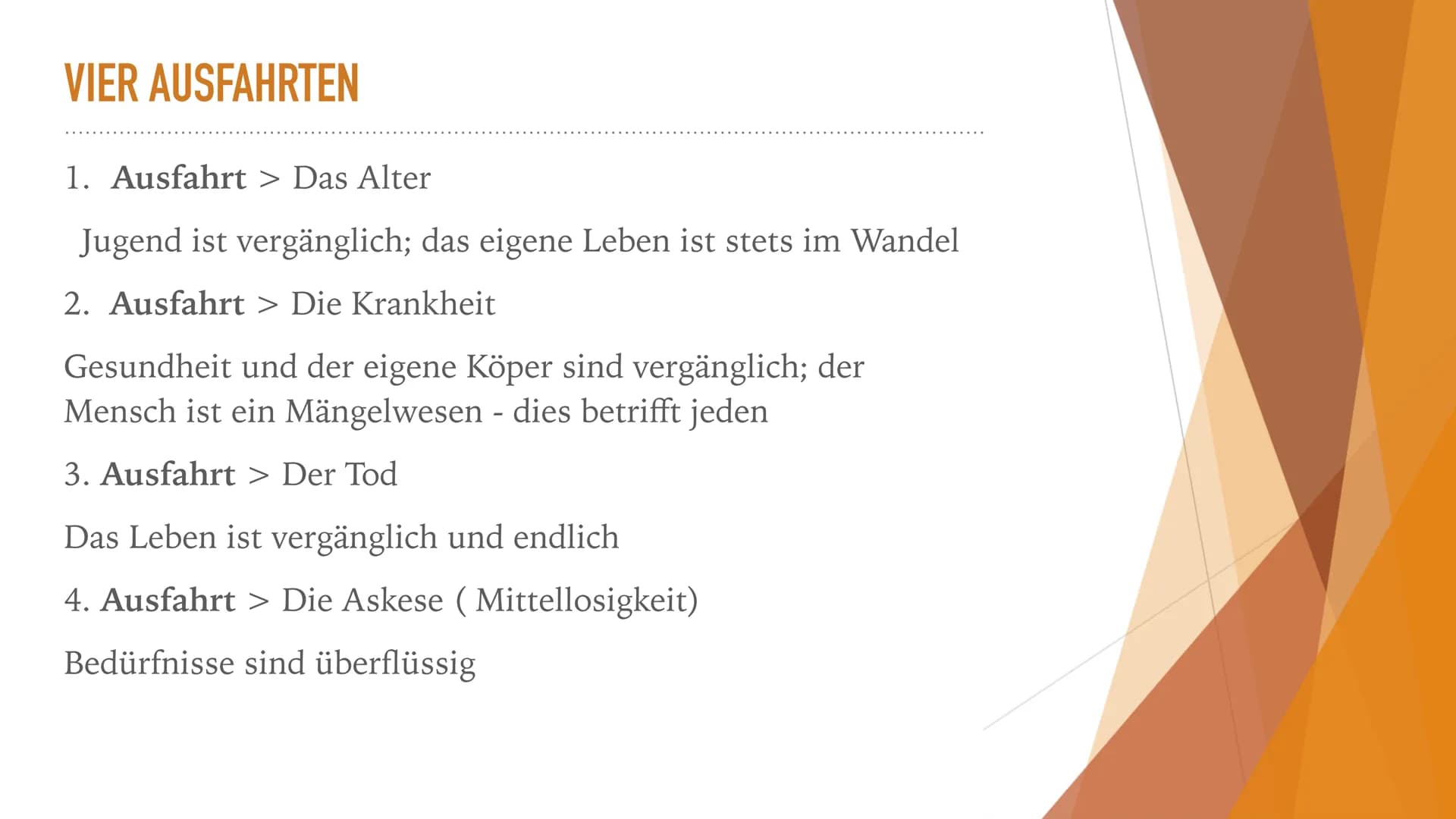 Buddhismus
Von: Liona Ache und Hanne Witschel INHALTSVERZEICHNIS
➤ Buddhas Leben
➤ Vier Ausfahrten
➤ Lehre des Buddhas
➤ Vier edlen Wahrheit