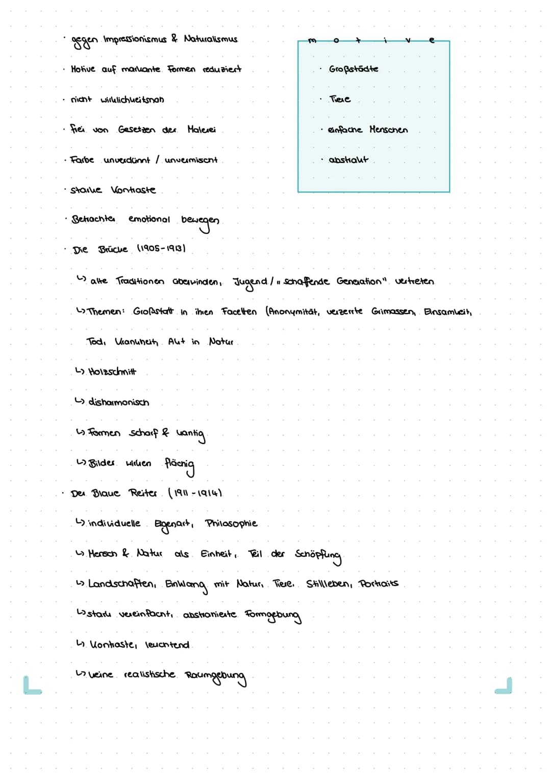 LERNEN
Thema nr.1 BILDANALYSE
L
ANALYSE & EPOCHEN
Bilddaten
Erster Eing
erster subjektiver
Künstler, Titel, Größe, Entstehungsjahr, Technik,