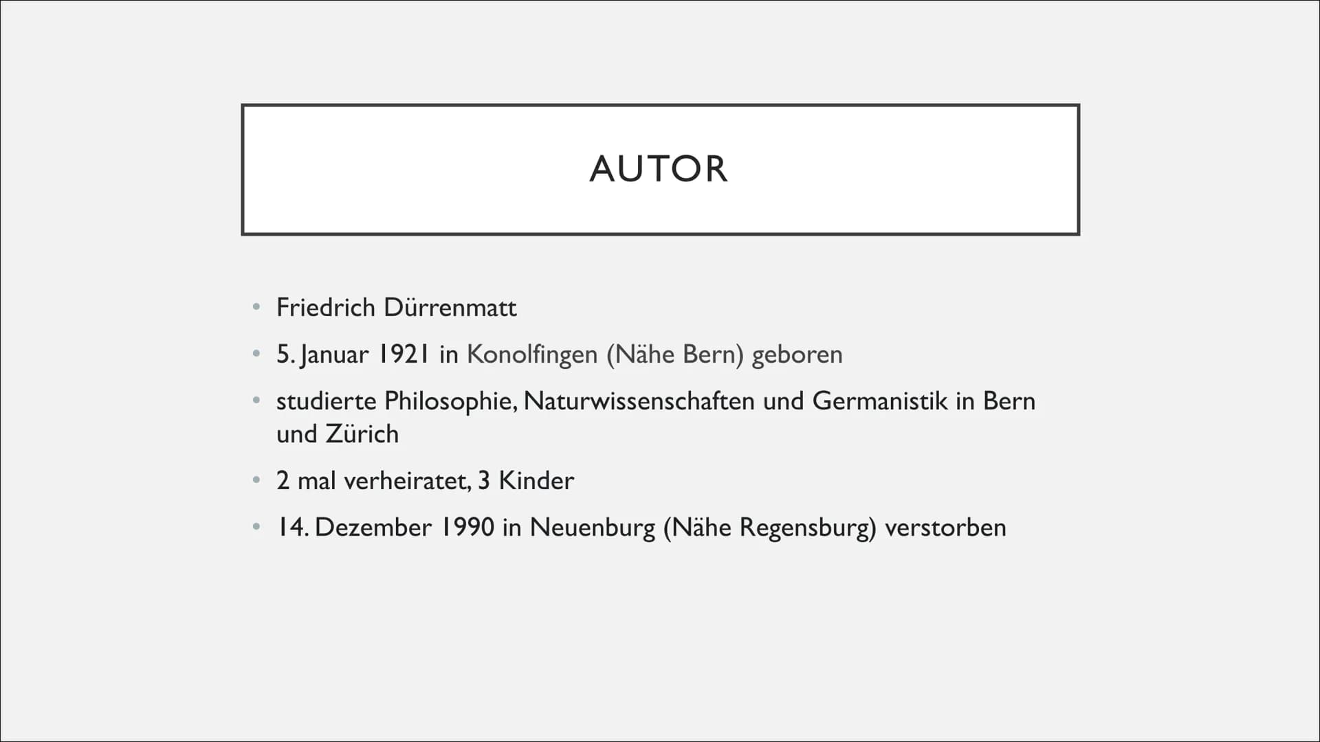 DER RICHTER UND SEIN HENKER
Von Sarah
LIVK ●
●
●
●
●
●
●
Autor
Allgemeines
Figuren
Handlung
Leseprobe
Kundenrezensionen
Meinung
Quellen
GLIE