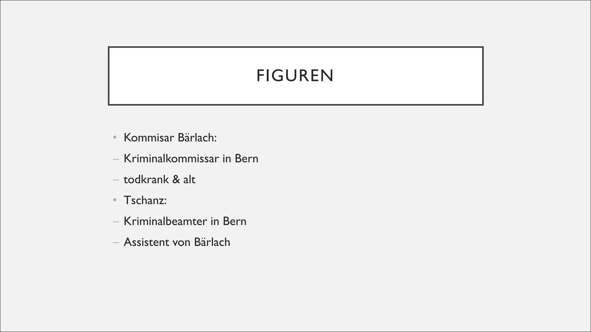DER RICHTER UND SEIN HENKER
Von Sarah
LIVK ●
●
●
●
●
●
●
Autor
Allgemeines
Figuren
Handlung
Leseprobe
Kundenrezensionen
Meinung
Quellen
GLIE