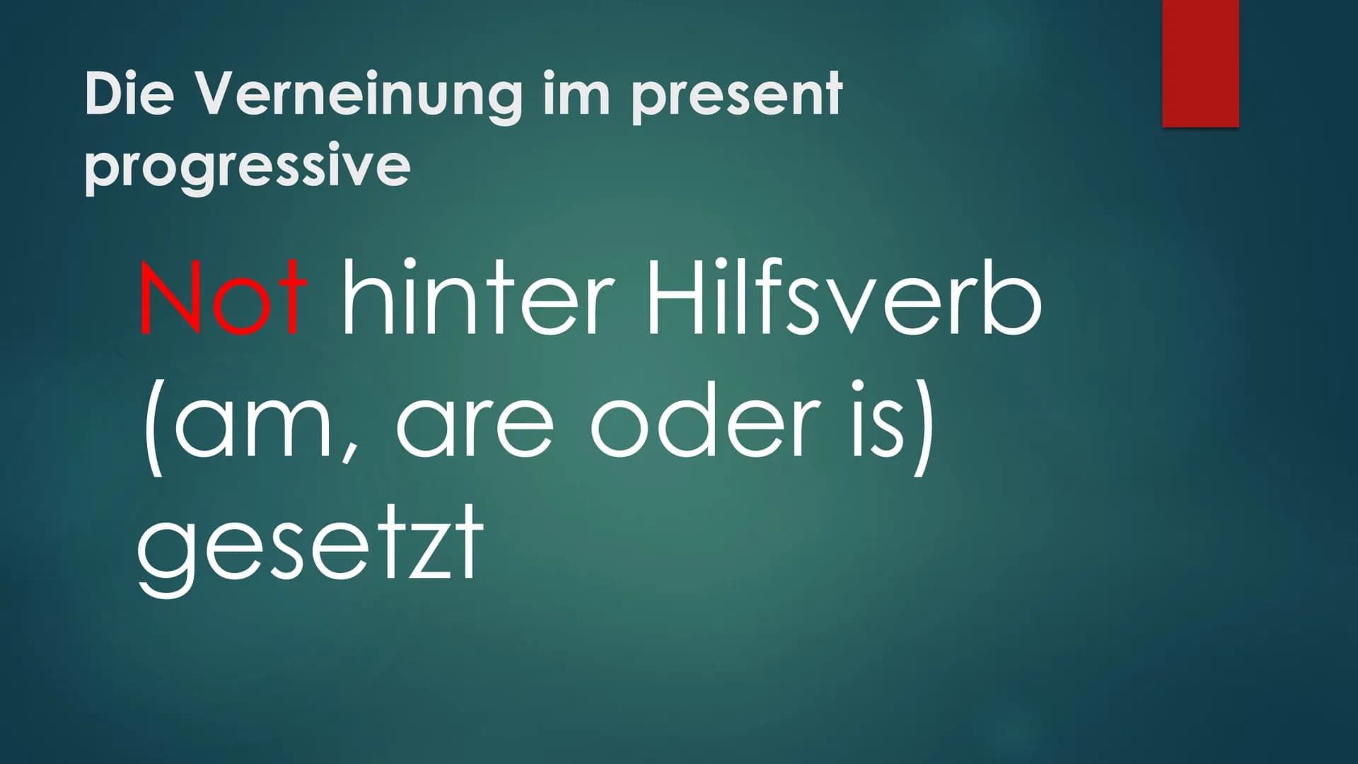 PRESENT
PROGRASSIVE Gliederung
► 1. Was ist das Present Progressive?
► 2. Wann wird Present Progressive verwendet?
▸
Zusammenfassung:
ze ich