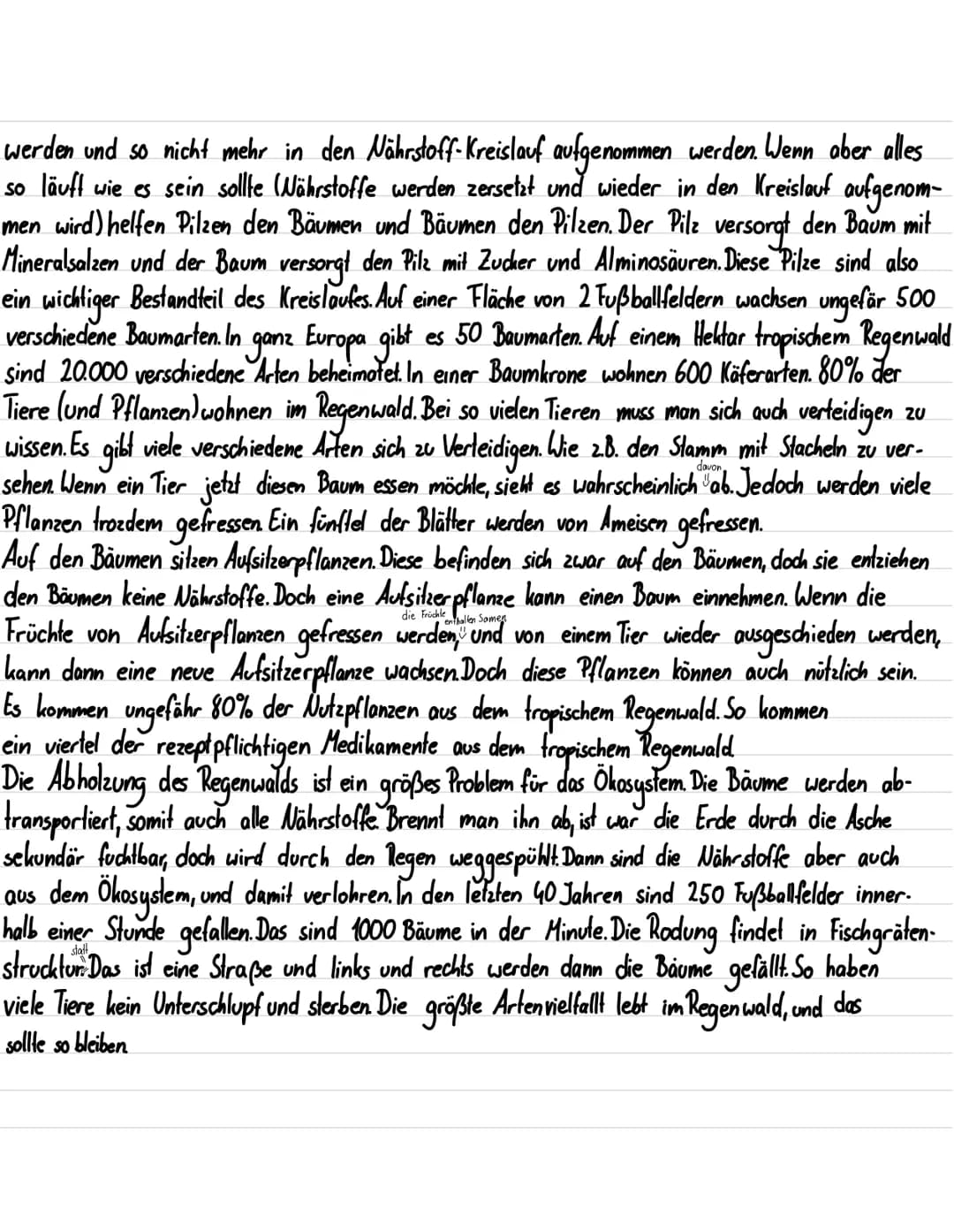 Der tropische Regenwald – Dokumentation Zusammenfassung
Der tropische Regenwald wird auch als die grüne Lunge der Erde bezeichnet
Er hat sic