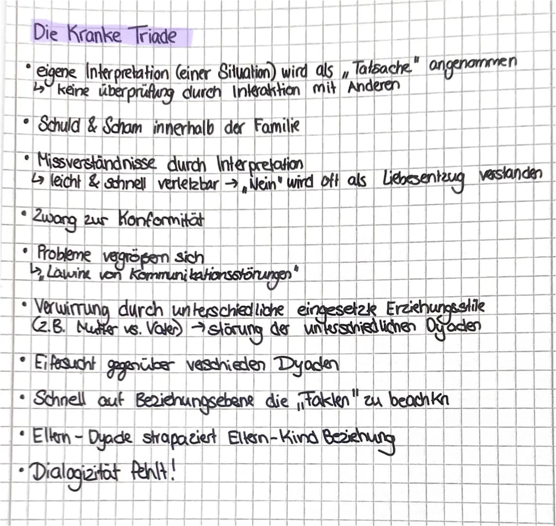 Das System der Triade
Eine Triade besteht aus mehreren Monaden die zu Diaden werden.
↳ Monade = Individuum, wie ich über mich denke / fühle"