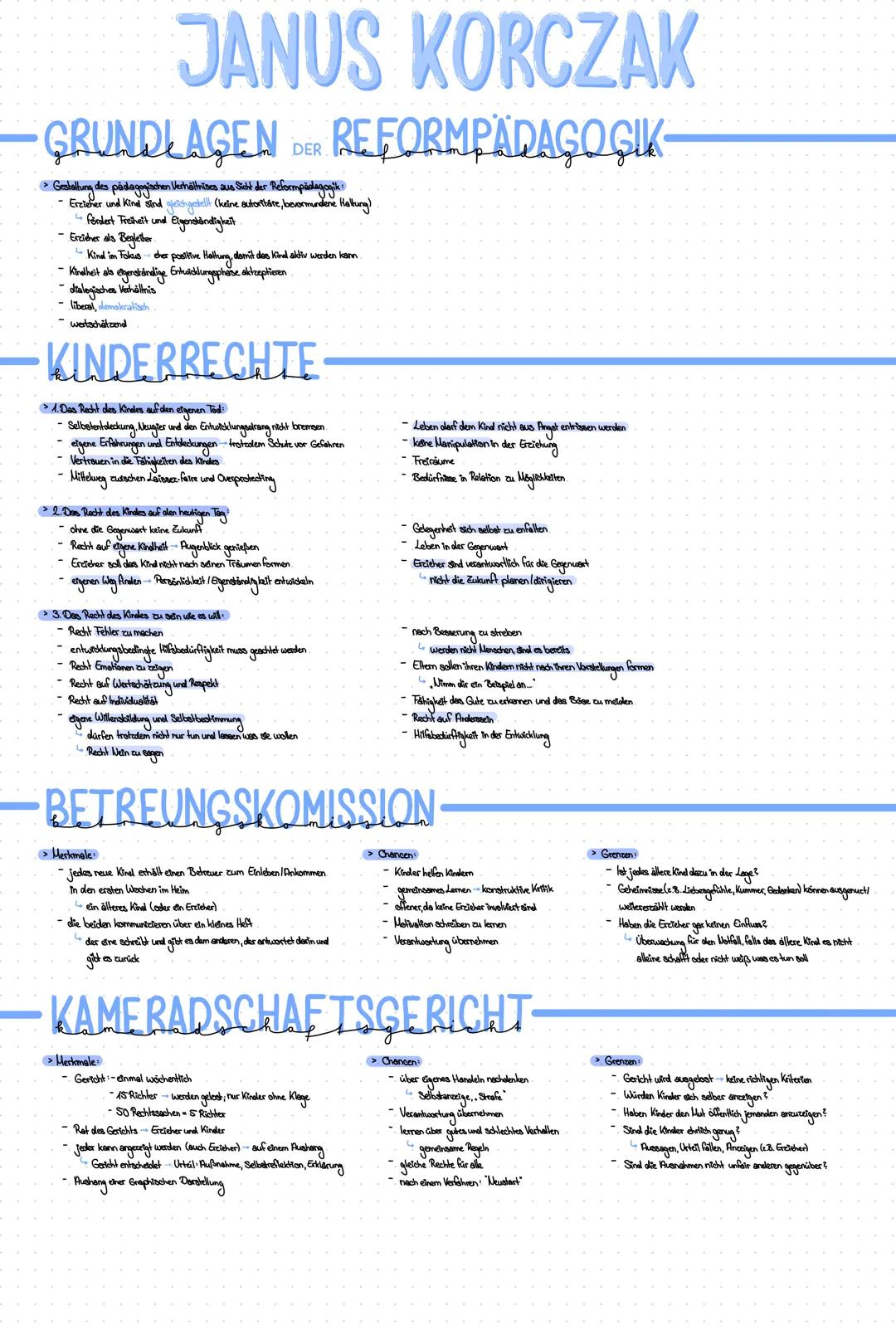 # JANUS KORCZAK

# GRUNDLAGEN DER REFORMPÄDAGOGIK-
> Gestaltung des pädagogisc

ion Verhältnises aus Sieht der Reformpädagogik

- Erzieher u