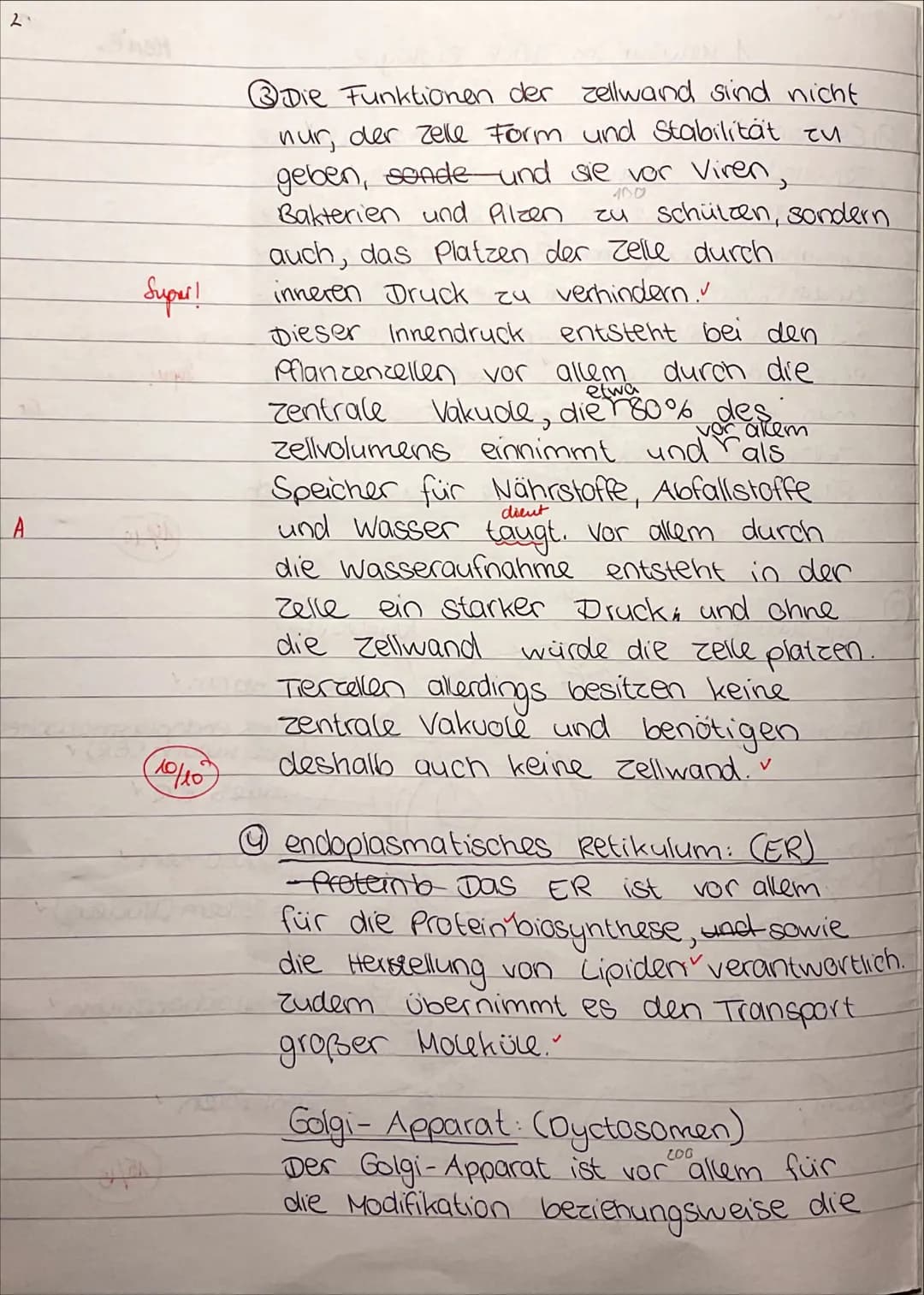 7
Ea/Biologie
Name:
Marie
1. Biologieklausur: Zellbiologie
Bearbeitungszeit: 90 min
Es sind keine Hilfsmittel zugelassen.
Zelltypen und Zell