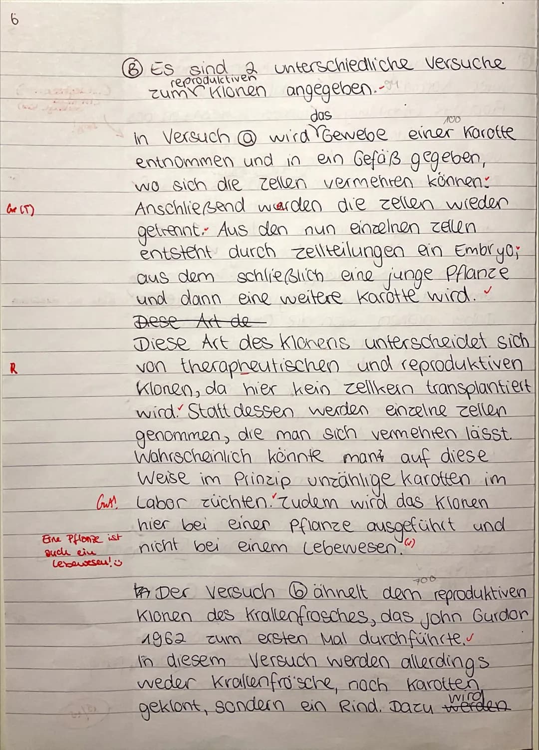 7
Ea/Biologie
Name:
Marie
1. Biologieklausur: Zellbiologie
Bearbeitungszeit: 90 min
Es sind keine Hilfsmittel zugelassen.
Zelltypen und Zell
