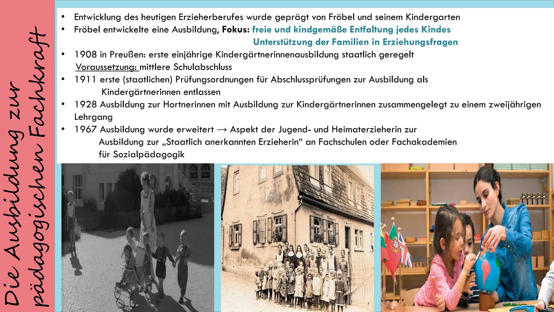 GESCHICHTE DER
PROFESSIONALISIERUNG
DES BERUFSFELDES GLIEDERUNGEN
01. Die Wurzeln des „Pädagogen"
02. Pädagogisches Denken und Handeln- präg