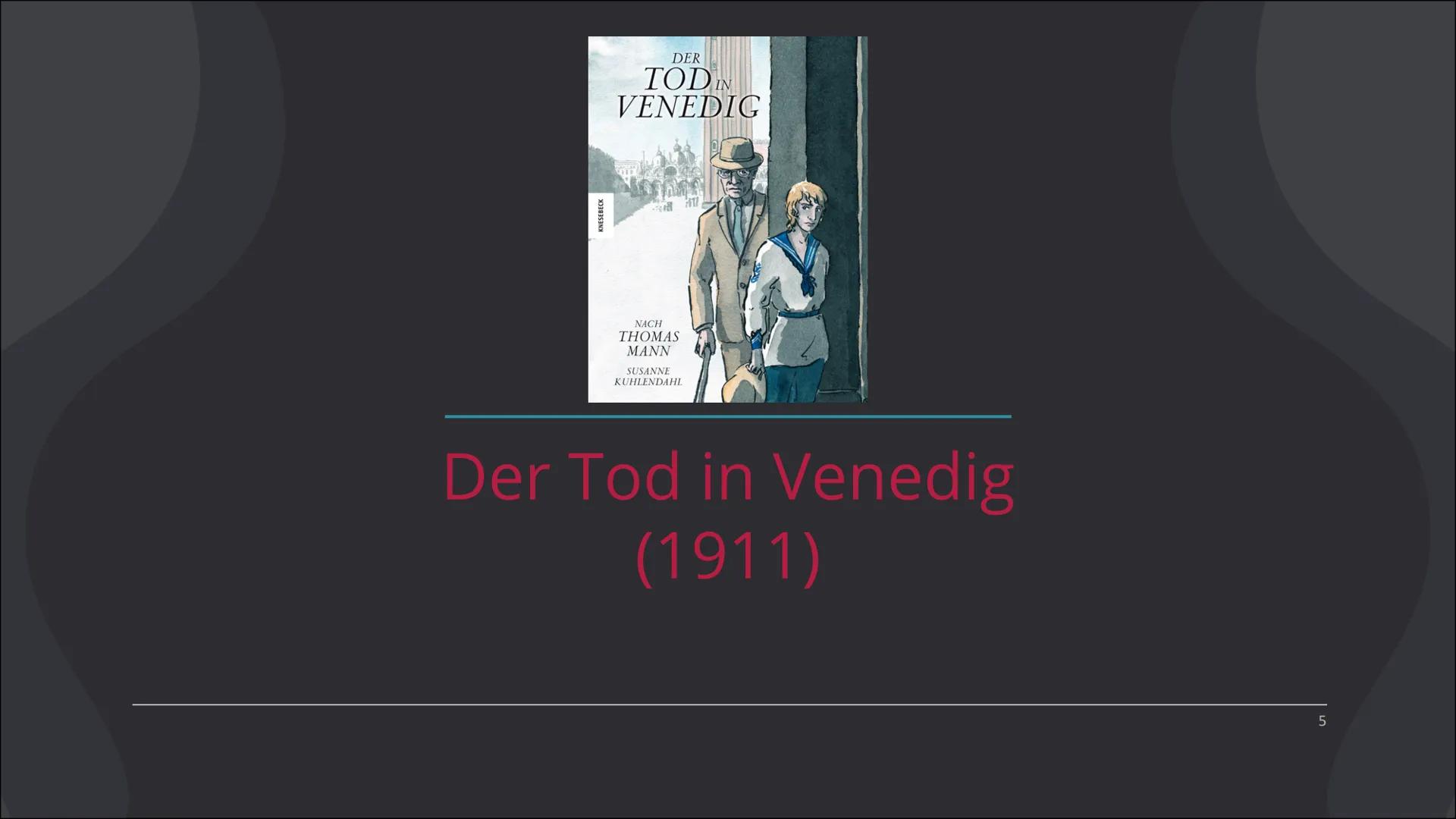 Thomas Mann
Der Tod in Venedig Gliederung
1.
2.
3.
4.
5.
Biografie
Lebenslauf
Inhalt
Zusammenhänge mit der Epoche
Quellen
2 Thomas Mann
Biog