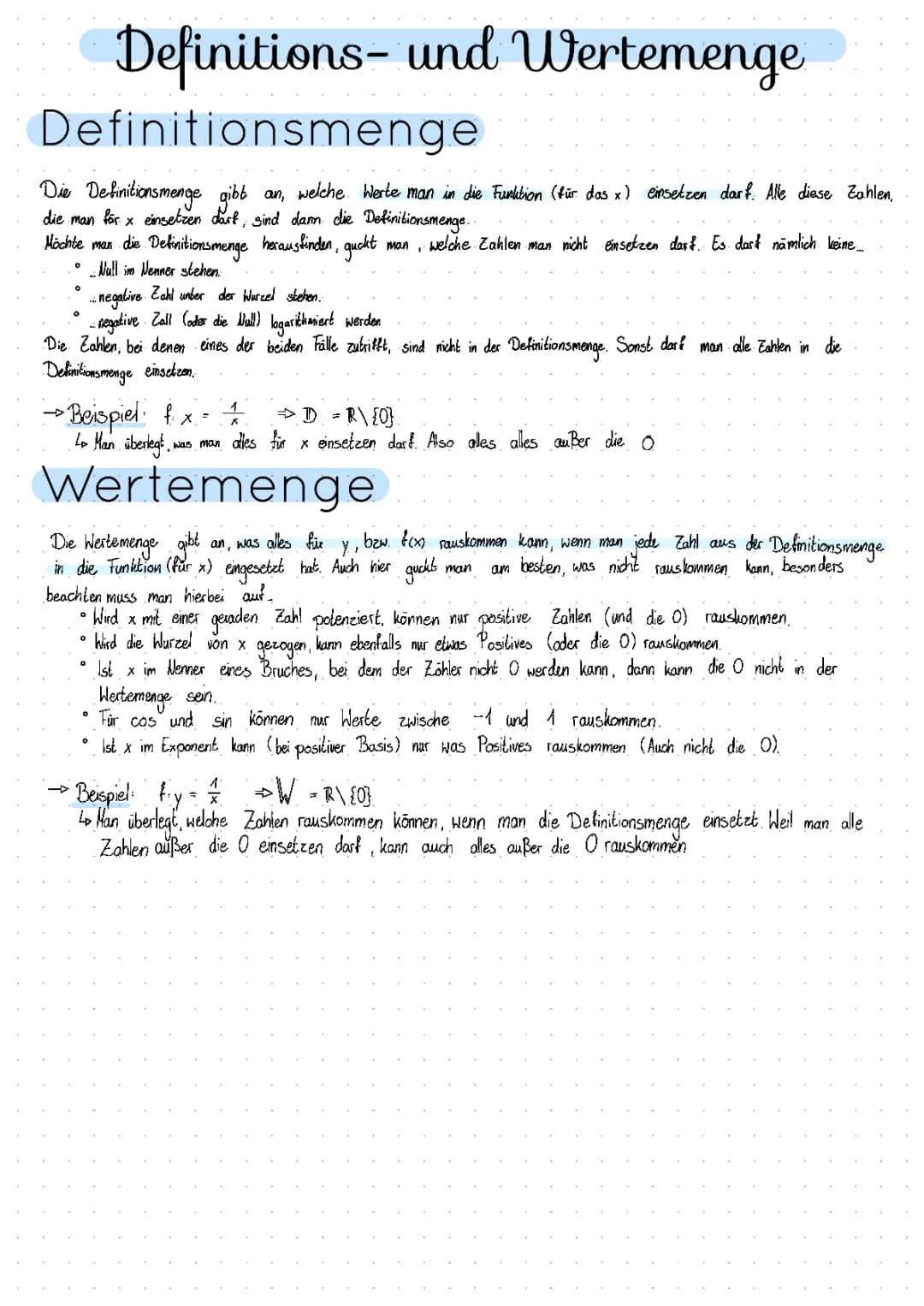 Die wichtigsten Grundlagen für das Matheabi