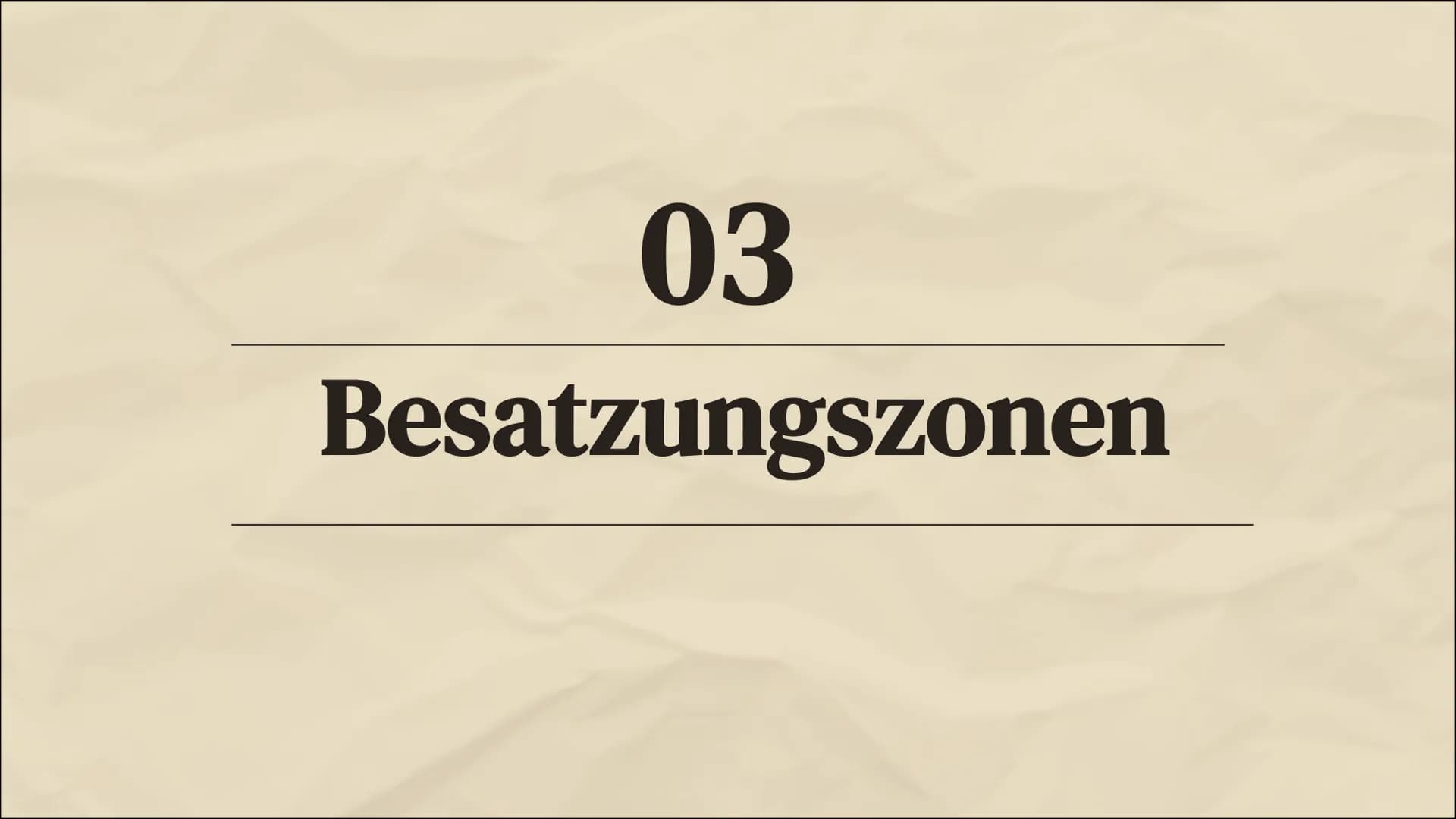Entnazifizierung 01
Definition
Themen
02
Ziele
04
Entnazifizierungsschlussgesetz
03
Besatzungszonen
05
Probleme 01
Definition Definition
Pol