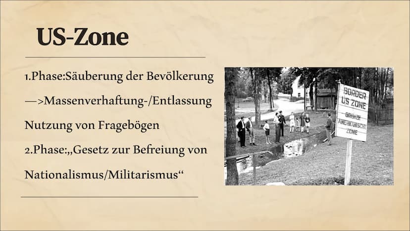 Entnazifizierung 01
Definition
Themen
02
Ziele
04
Entnazifizierungsschlussgesetz
03
Besatzungszonen
05
Probleme 01
Definition Definition
Pol