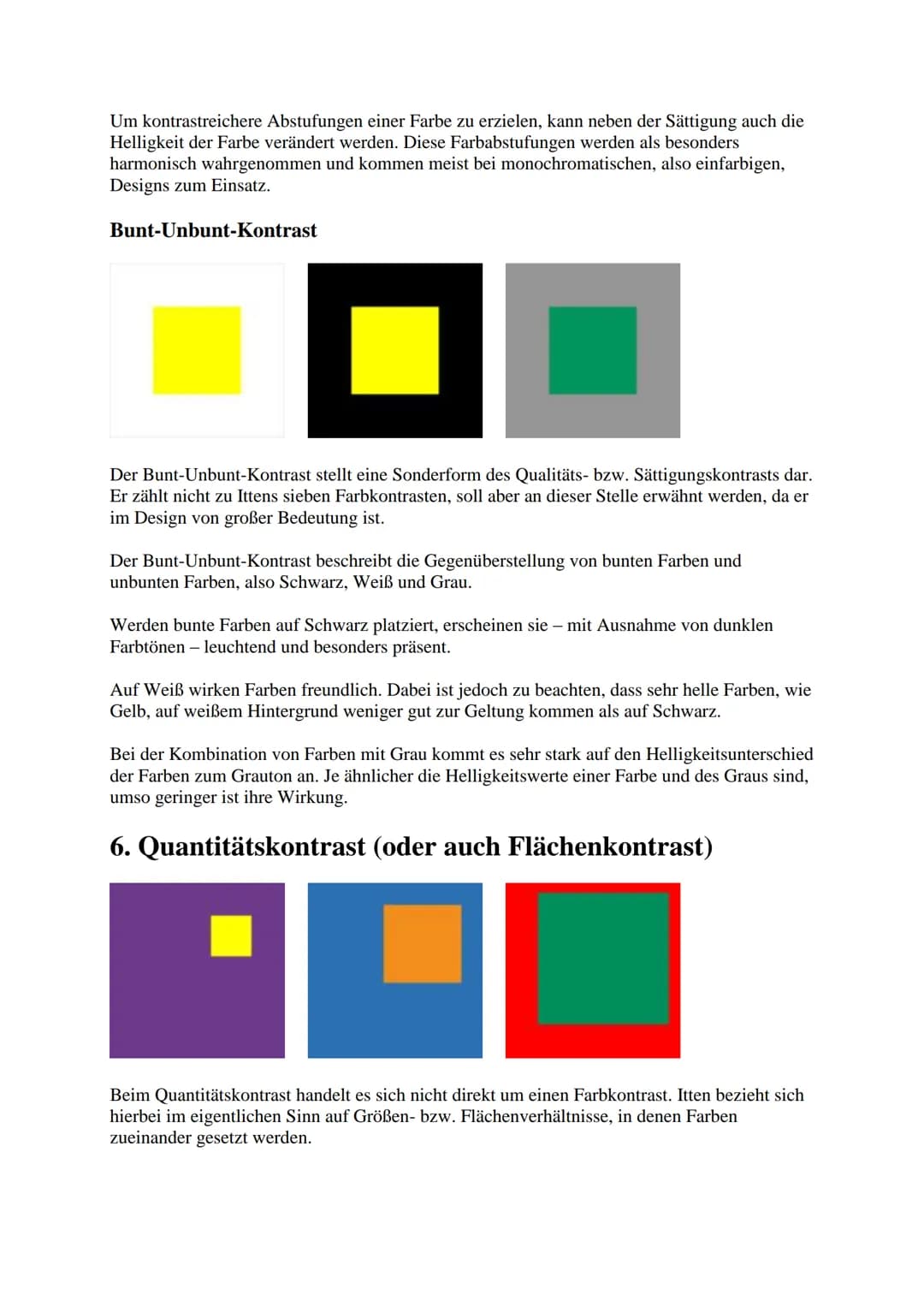 Die 7 Farbkontraste
1. Farbe-an-sich-Kontrast (oder auch Buntkontrast)
Der Farbe-an-sich-Kontrast mit Ittens Grundfarben Rot, Gelb und Blau 