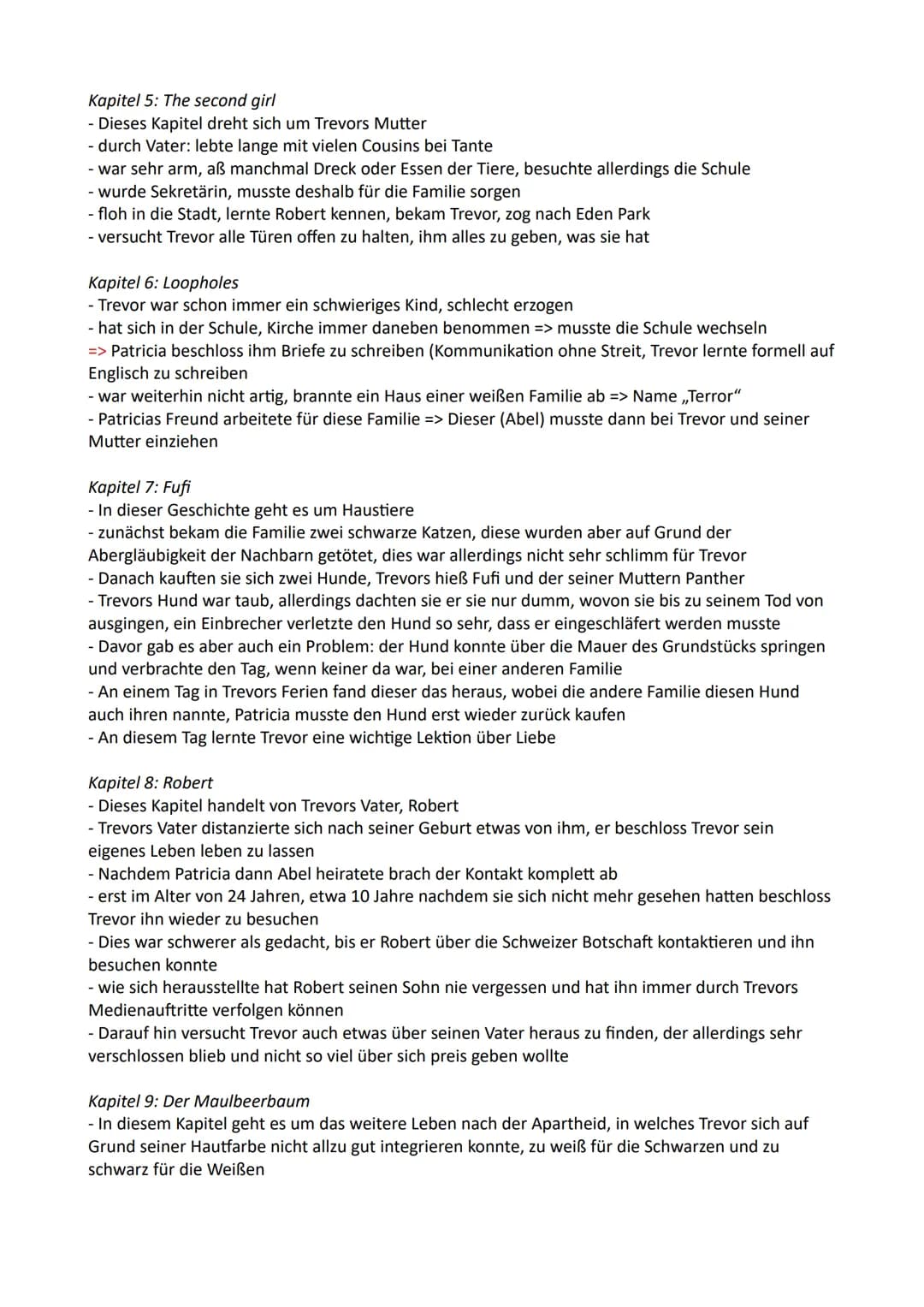 Themen:
Born a crime Zusammenfassung
1.: Stichwortartige Zusammenfassung des Buches ,,Born a crime"
2.: Beschreibung der Charaktere
3.: Hint