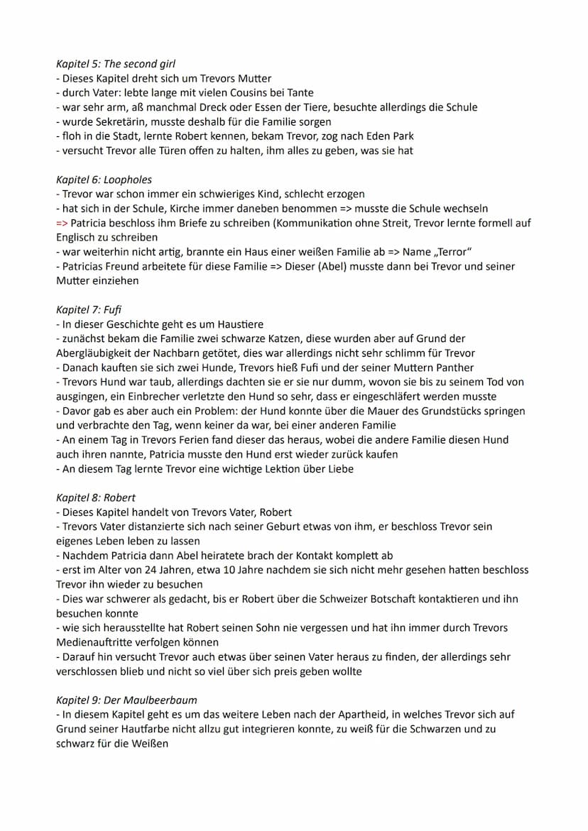 Themen:
Born a crime Zusammenfassung
1.: Stichwortartige Zusammenfassung des Buches ,,Born a crime"
2.: Beschreibung der Charaktere
3.: Hint