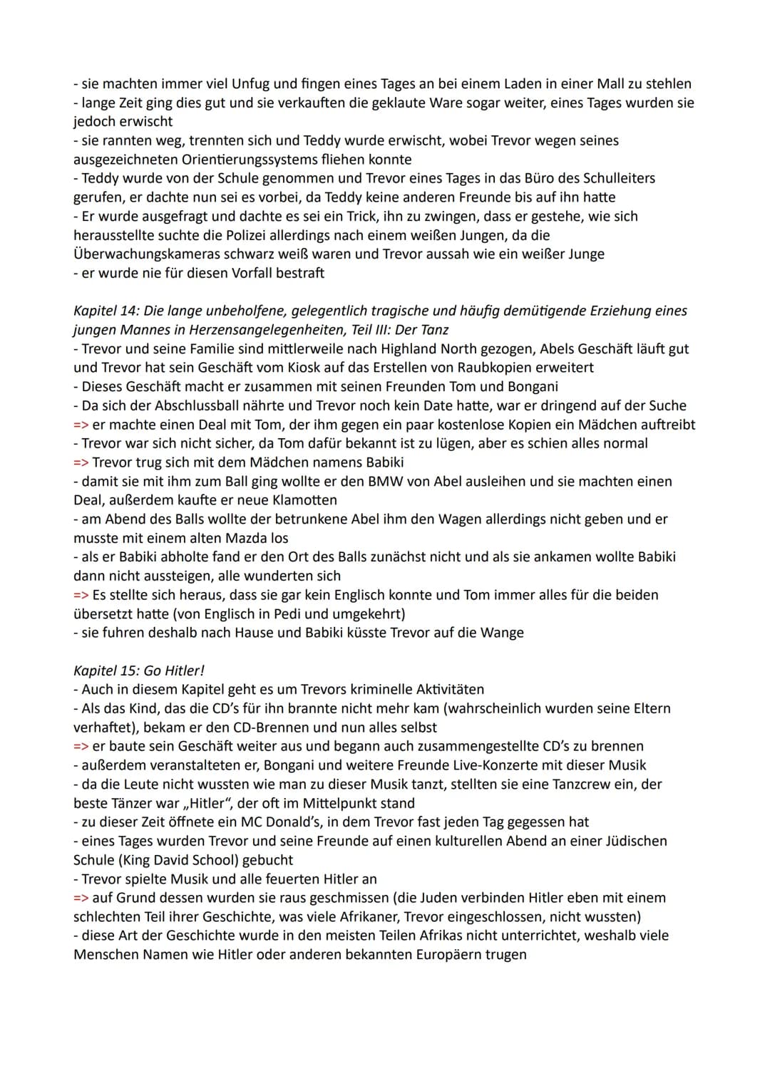 Themen:
Born a crime Zusammenfassung
1.: Stichwortartige Zusammenfassung des Buches ,,Born a crime"
2.: Beschreibung der Charaktere
3.: Hint
