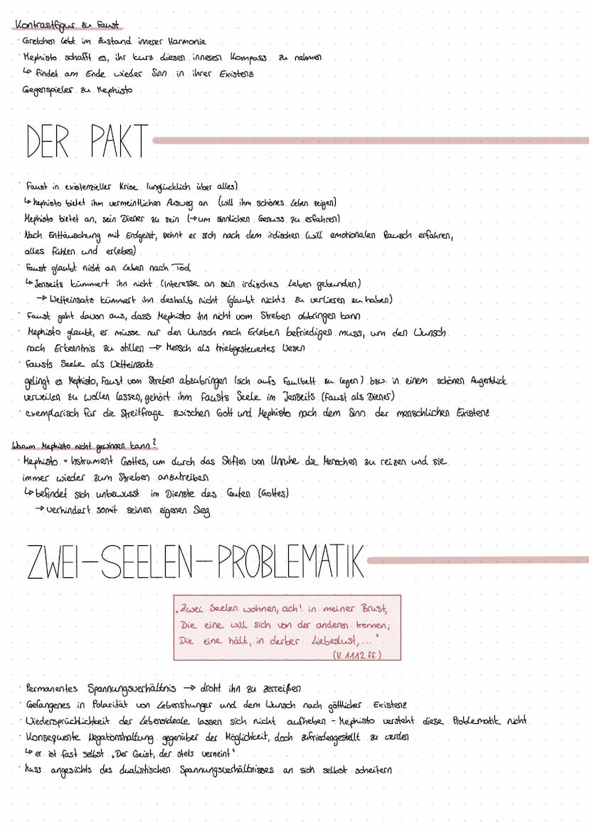 IN
Epocheneinordnung
Dramenform.
Dreifache Eröffnung.
Szenenübersicht
Charaktere
Der Pakt
T
Faust
Zwei-Seelen-Problematik
Fausts Entwicklung