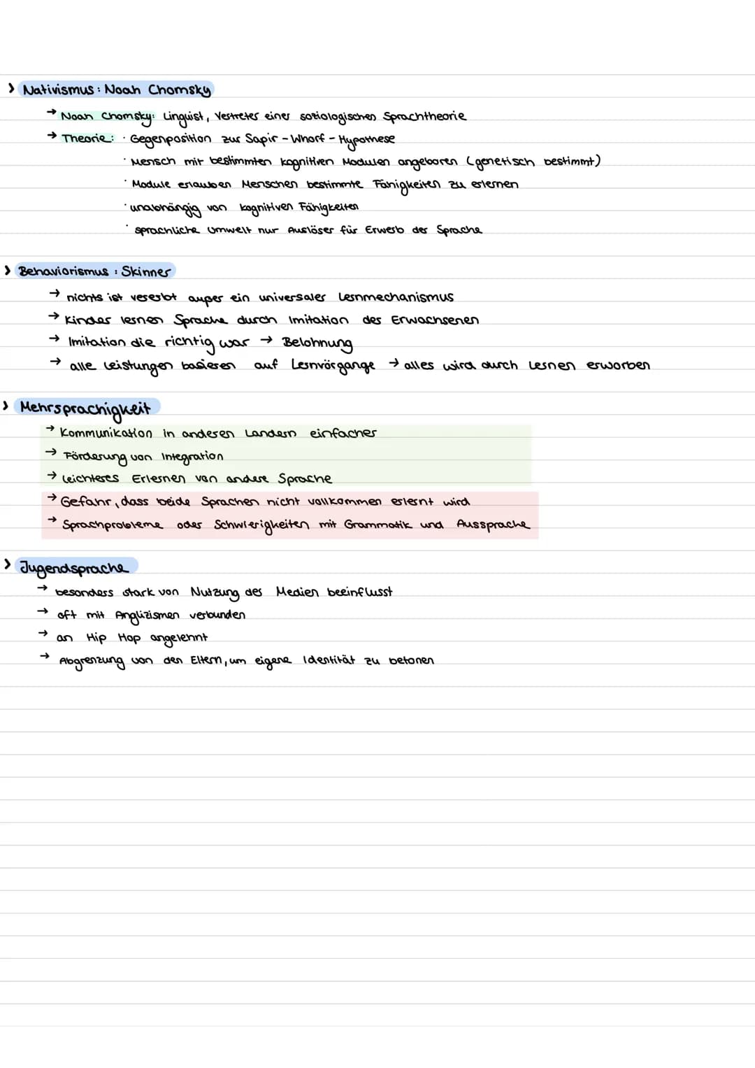 SPRACHE
> Was ist Sprache?
> Zusammenhang von Sprache, Denken und Wirklichkeit
These Levinsons: Sprache prägt räumliches Denken, Sprache + O