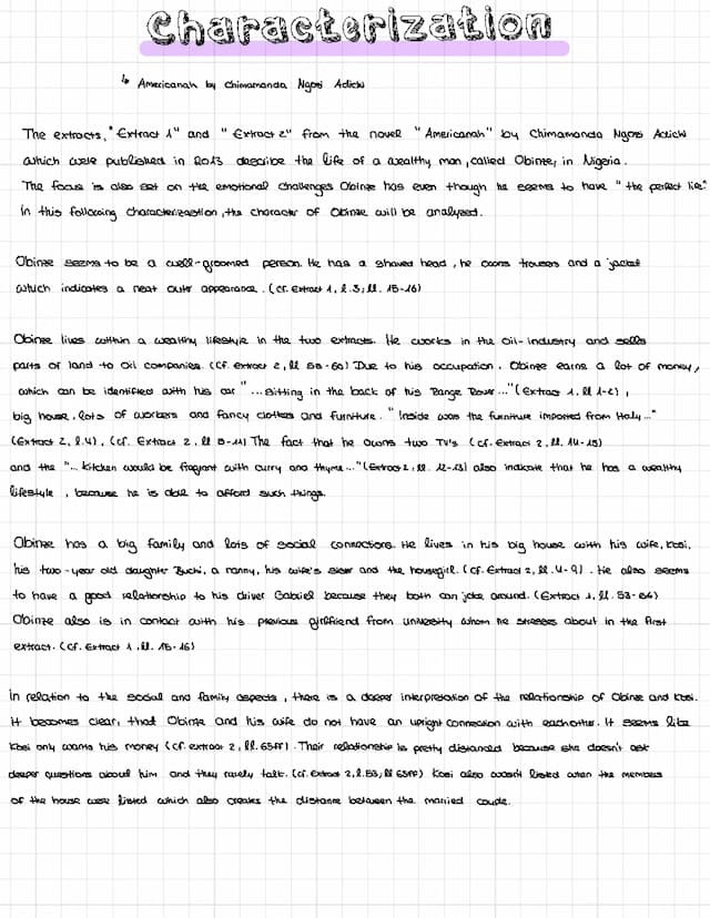 Know Characterization Obinze (Extract 1,2) thumbnail