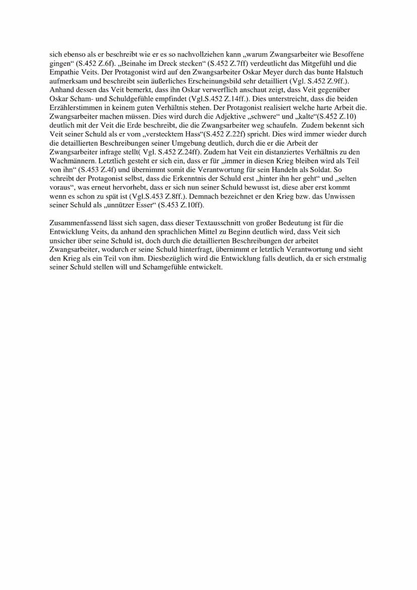 Unter der Drachenwand
Analyse zu einem Ausschnitt aus dem Kapitel 32 (S.451 Z.10 bis S.453 Z.11)
• Fokus auf die Frage der Schuld
• Die Schu