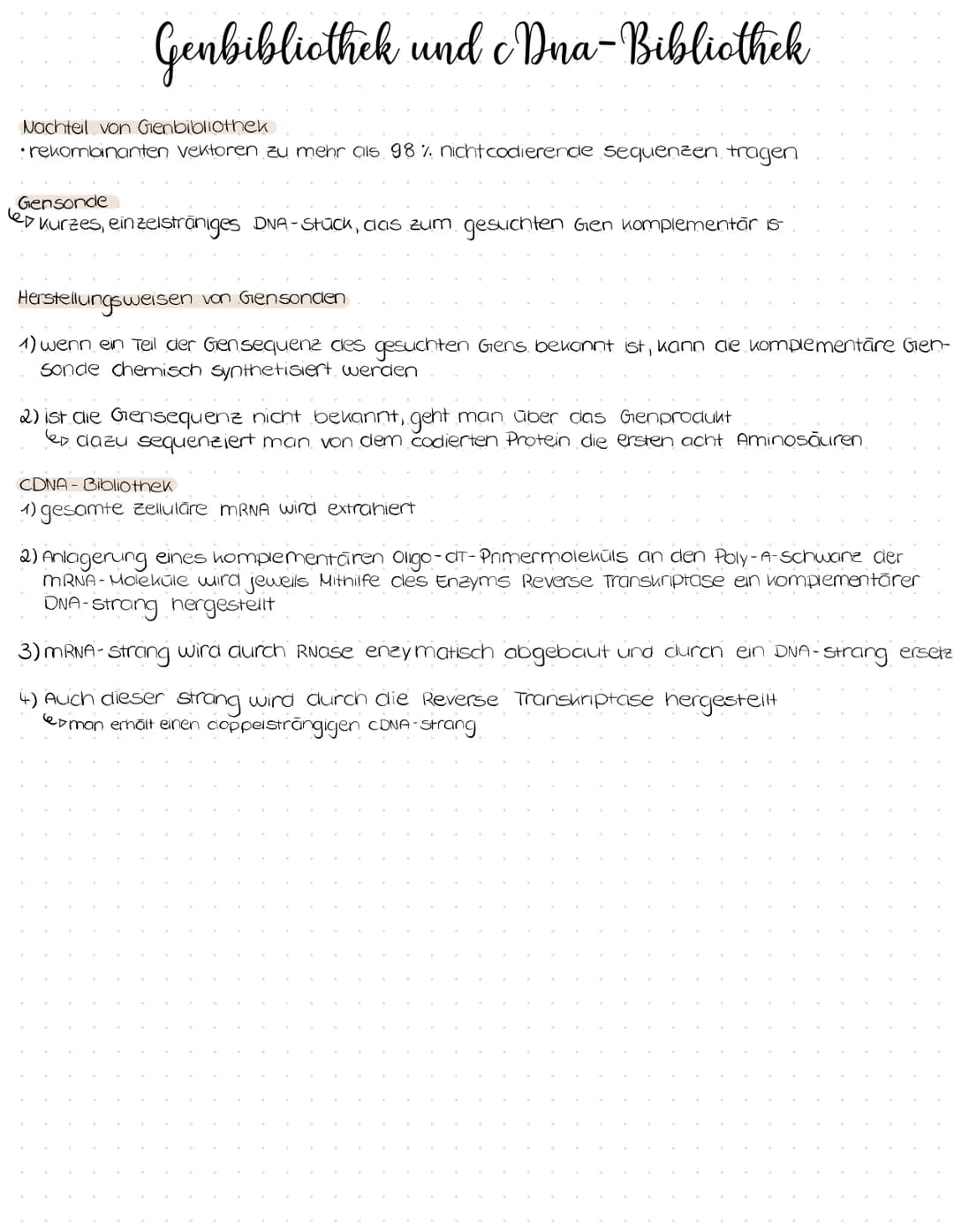 Genbibliothek und cDna- Bibliothek
Heterologe Expression
lex
·ein Gen wird in Zellen einer anderen Spezies exprimiert
Genomische Bibliothek
