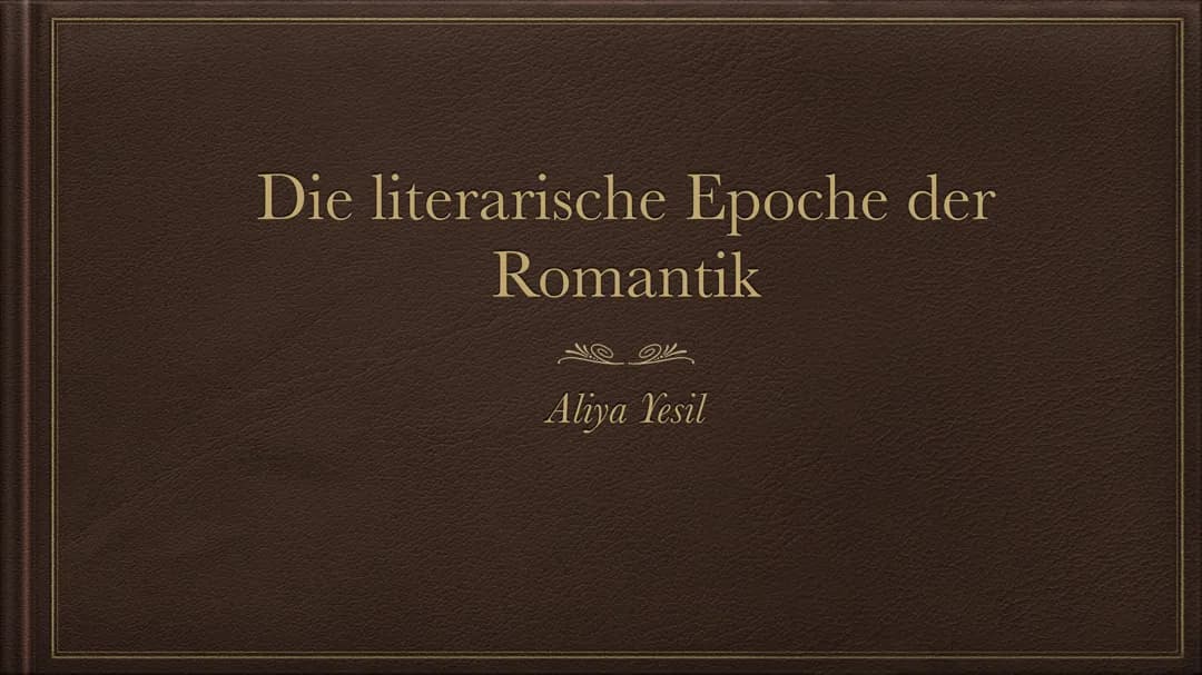Deutsch: Romantik Epoche