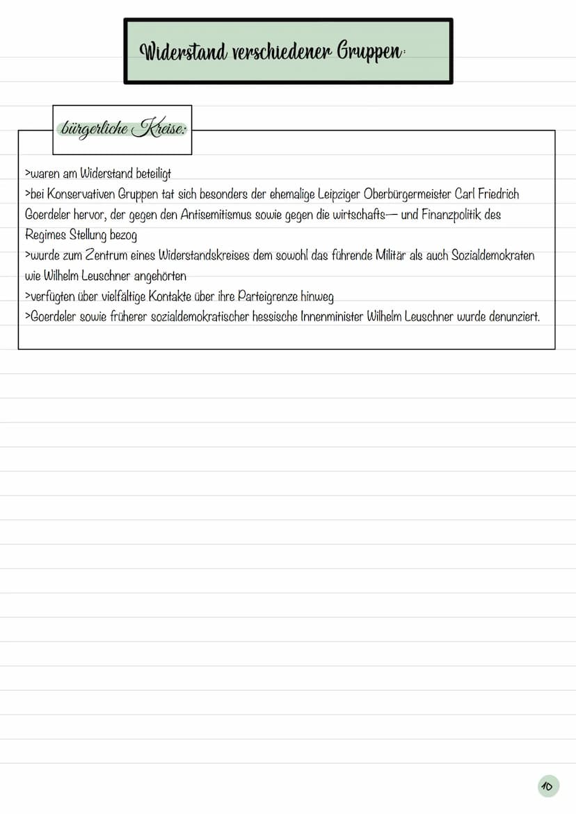 Definition:
Als Widerstand wird die Verweigerung des Gehorsams oder das aktive oppositionelle Handeln gegenüber der
Obrigkeit oder der Regie