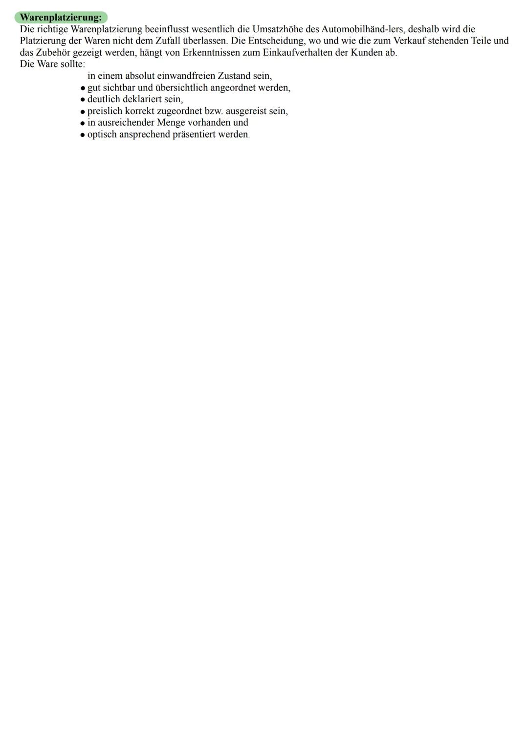 # VERKAUFSRAUMGESTALTUNG

Visual Merchandising:
Durch Visual Merchandising, d.h. Durch eine aufeinander abgestimmte wirkungsvolle Ladengesta