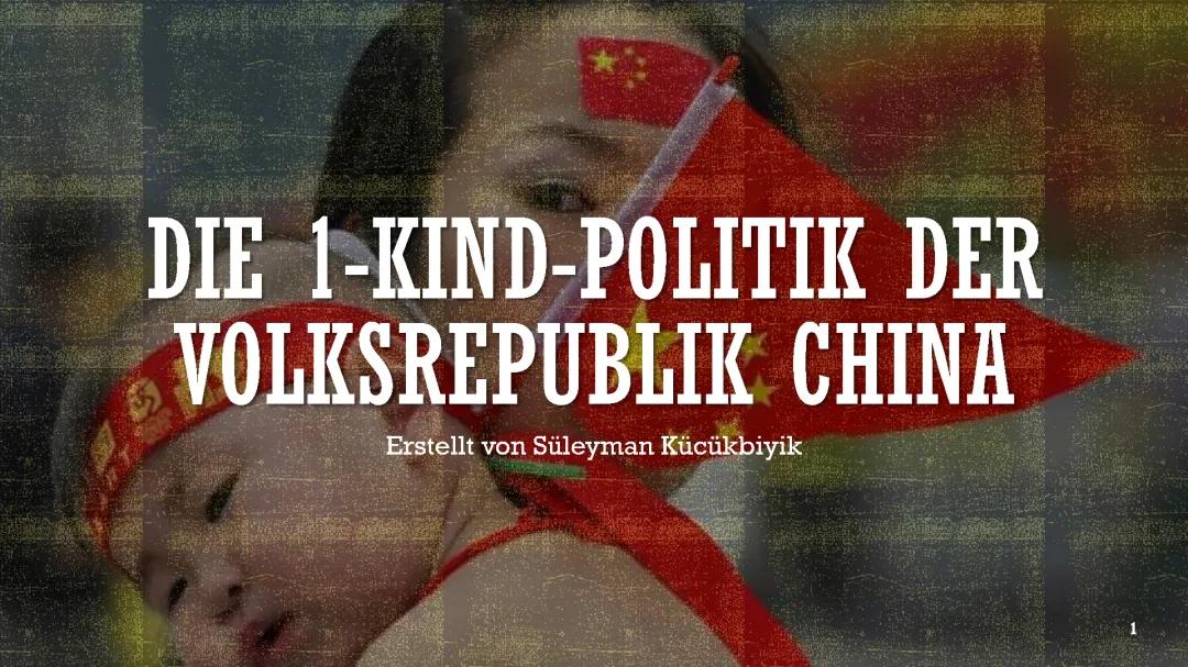 Die Ein-Kind-Politik in China: Erklärung und Auswirkungen