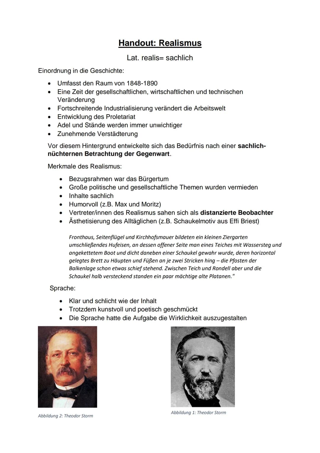Einordnung in die Geschichte:
●
●
●
Umfasst den Raum von 1848-1890
Eine Zeit der gesellschaftlichen, wirtschaftlichen und technischen
Veränd
