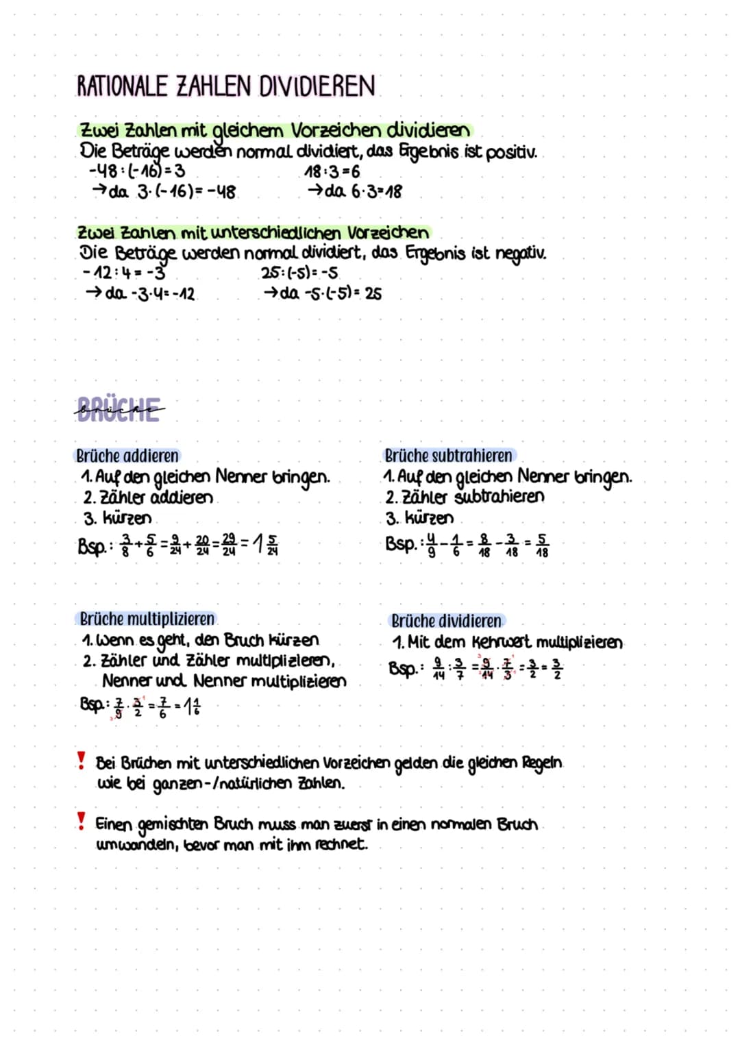 N= natürliche Zahlen (→nur ganze, positive Zahlen)
0; 1; 2; 3;....
Z= ganze Zahlen (→ alle ganzen
...;-2;-1; 0; 1; 2;....
RATIONALE ZAHLEN
Q