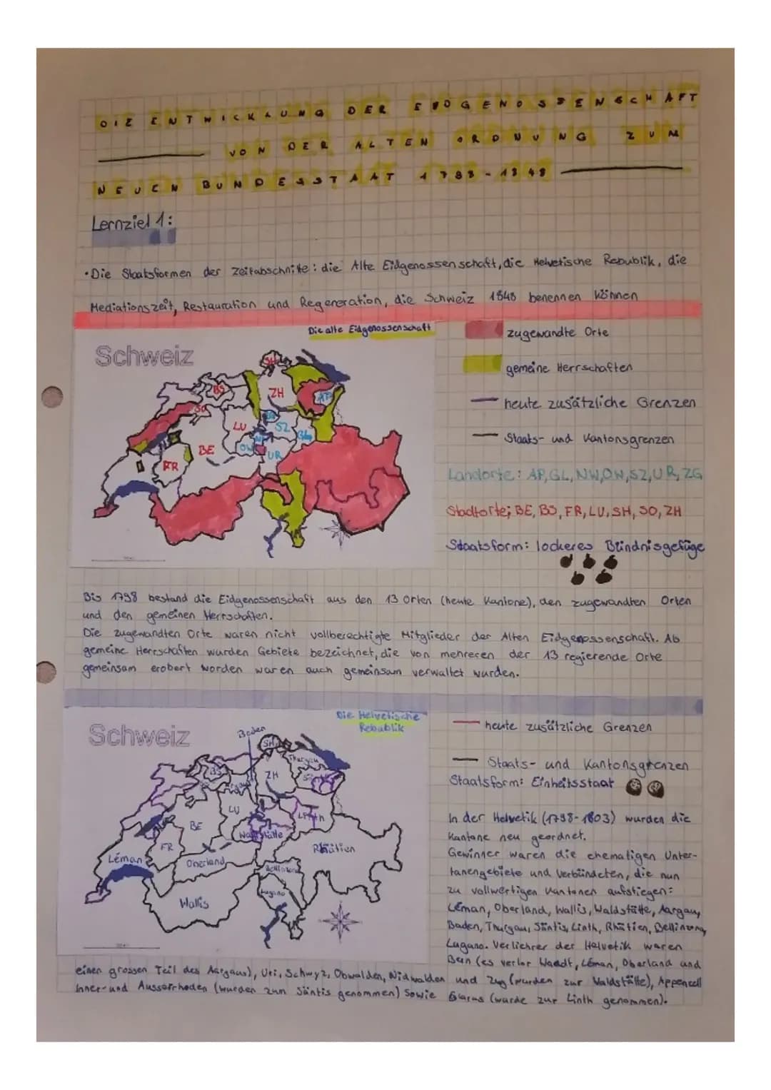 012
ICK
W
ENT
NEUCH
Lernziel 1:
Schweiz
BU N D
BE
Leman
U
4
N
Oberland
Die Zugewandten Orte waren nicht
gemeine Herrschaften wurden Gebiete
