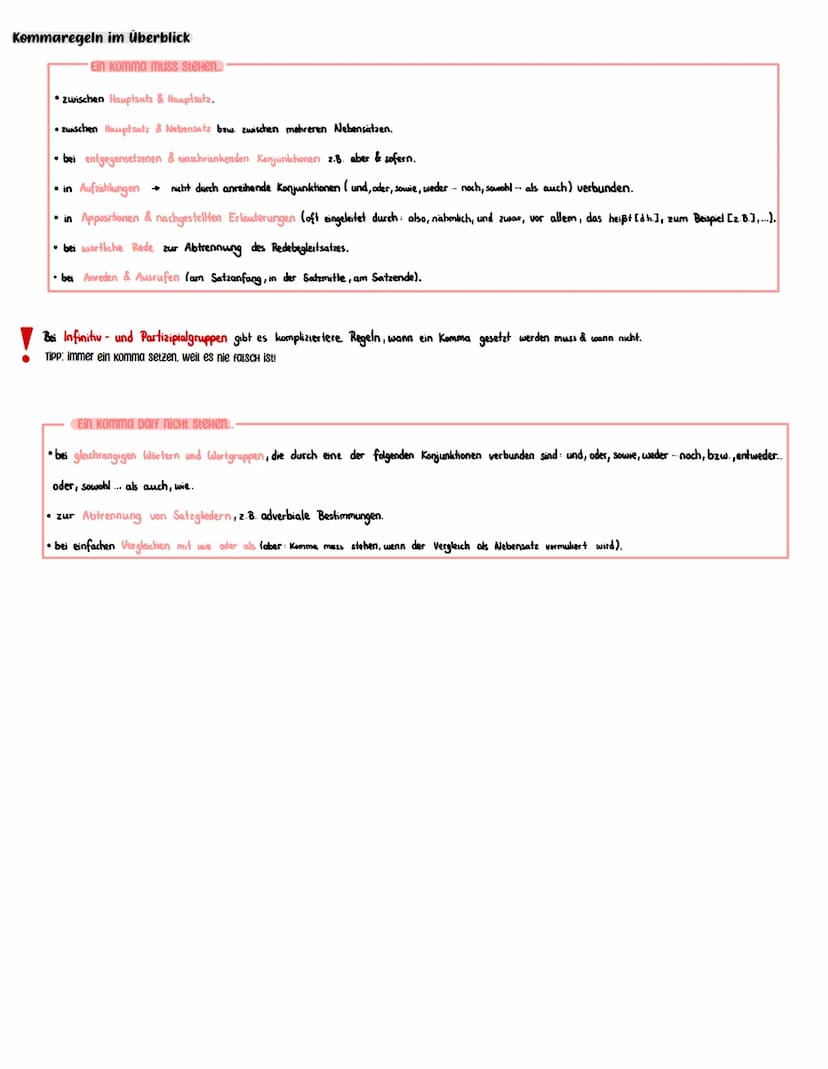 nebensätze
Kommaregeln und nebensätze
- im Satzgefüge kann es vor, zwischen oder nach dem Hauptsatz stehen
- Personalform des Verbs steht im