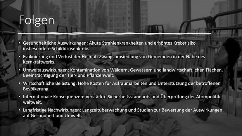 GI
Tschernobyl
Europas Schlimmste Atomkatastrophe ●
●
●
●
●
Gliederung
Allgemeines
Ursachen
Verlauf
Ausbreitung
Folgen
Tote
Vergleich mit Fu