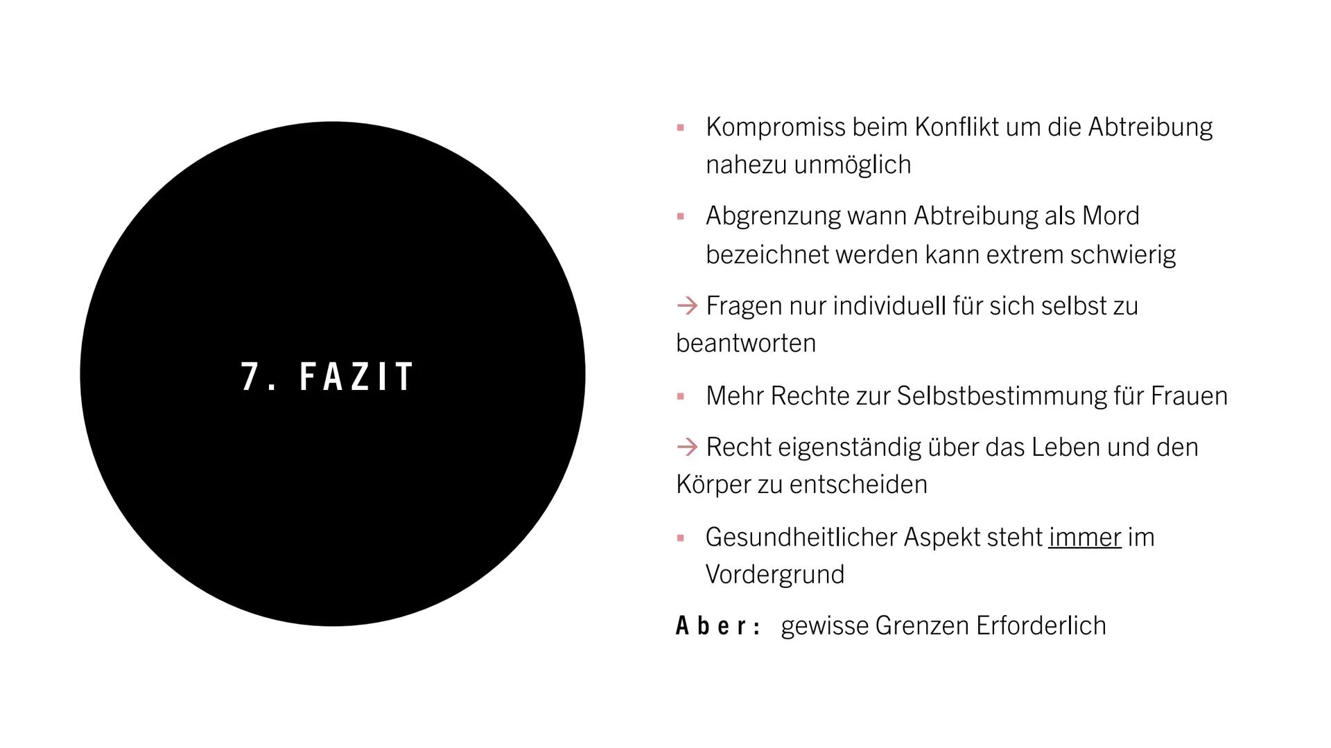 EMBRYO
12.SSW ABTREIBUNG
moralisch vertretbar?
HANNAH DE RIESE
IW12B INHALTSVERZEICHNIS
1. Allgemeines
2. Rechtliche Grundlagen
3. Gründe fü