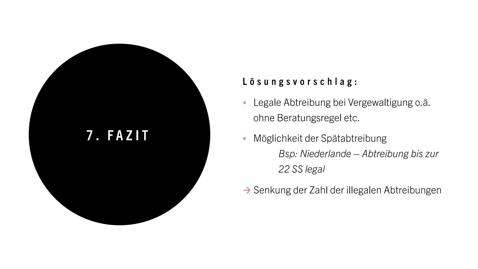 EMBRYO
12.SSW ABTREIBUNG
moralisch vertretbar?
HANNAH DE RIESE
IW12B INHALTSVERZEICHNIS
1. Allgemeines
2. Rechtliche Grundlagen
3. Gründe fü