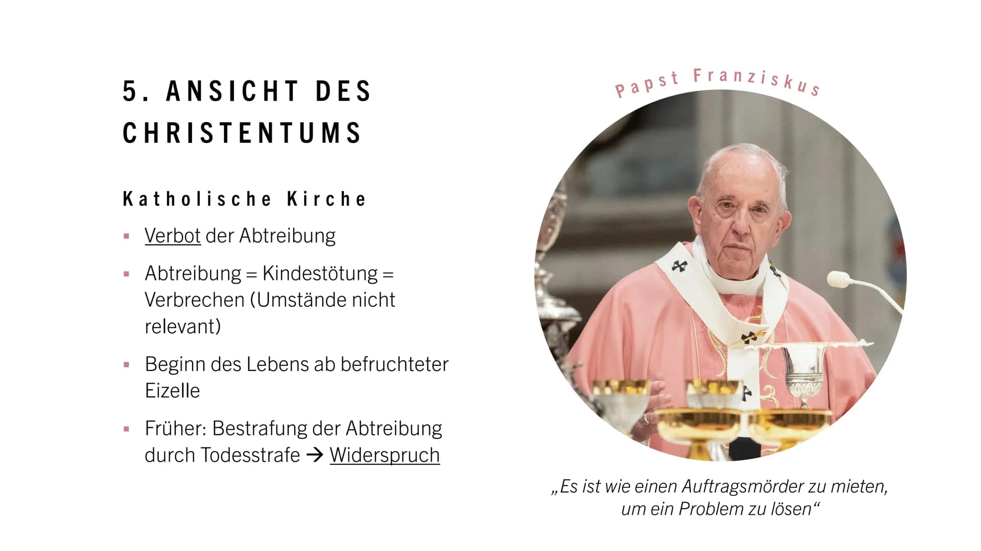 EMBRYO
12.SSW ABTREIBUNG
moralisch vertretbar?
HANNAH DE RIESE
IW12B INHALTSVERZEICHNIS
1. Allgemeines
2. Rechtliche Grundlagen
3. Gründe fü