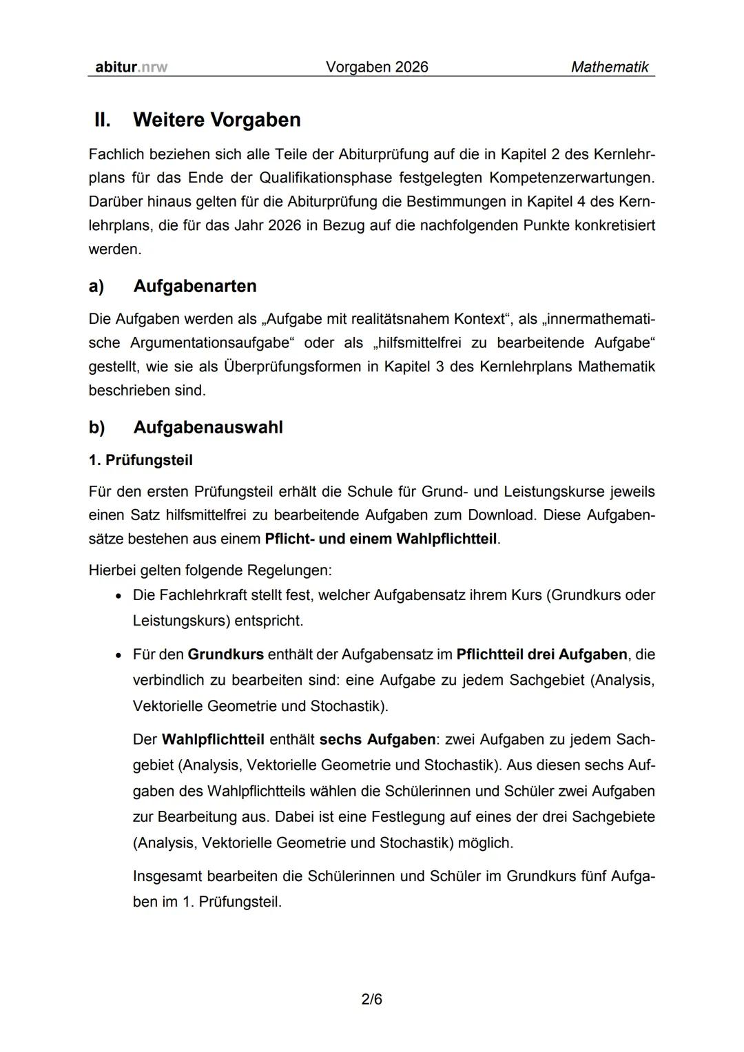 # MATHE
# ABITUR
2026
Mathe Grundkurs
Vorlagen + Lernzettel /Zusammenfassung --- OCR Start ---
abitur.nrw
Ministerium für
Schule und Bildung
