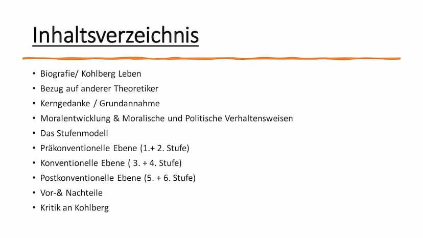Lawrence Kohlberg Inhaltsverzeichnis
●
●
●
Moralentwicklung & Moralische und Politische Verhaltensweisen
Das Stufenmodell
Präkonventionelle 
