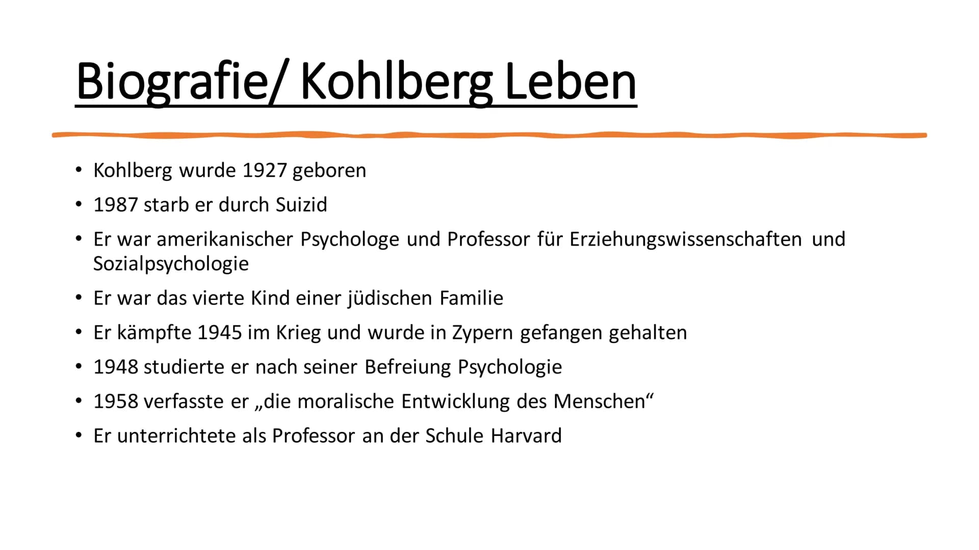 Lawrence Kohlberg Inhaltsverzeichnis
●
●
●
Moralentwicklung & Moralische und Politische Verhaltensweisen
Das Stufenmodell
Präkonventionelle 