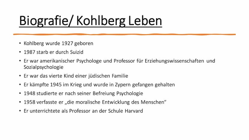 Lawrence Kohlberg Inhaltsverzeichnis
●
●
●
Moralentwicklung & Moralische und Politische Verhaltensweisen
Das Stufenmodell
Präkonventionelle 