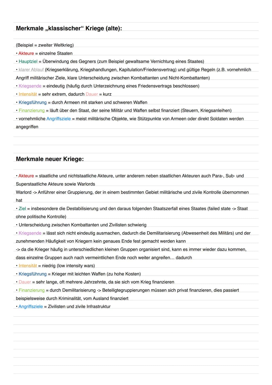 Krieg
Powi Krieg und Frieden
organisierter, mit Waffengewalt/Streitkräften fortgeführter Konflikt zwischen mindestens zwei Seiten
Formen (Be