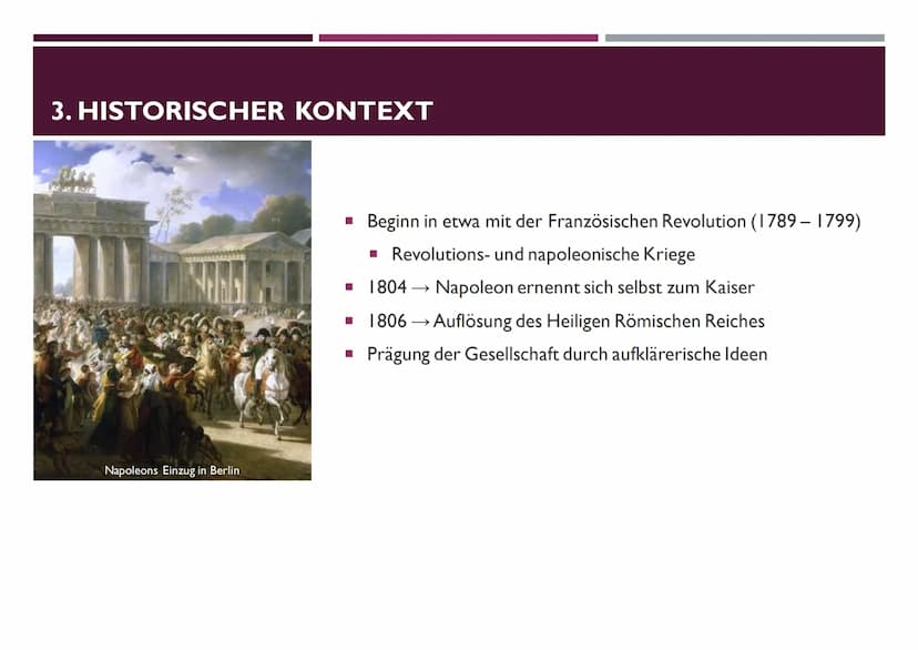 DIE ROMANTIK
(CA. 1795-1835) GLIEDERUNG
Kreidefelsen auf Rügen (1818)
I. Allgemeine Informationen
2.
Zeit & Einteilung
1. Frühromantik
2. Ho