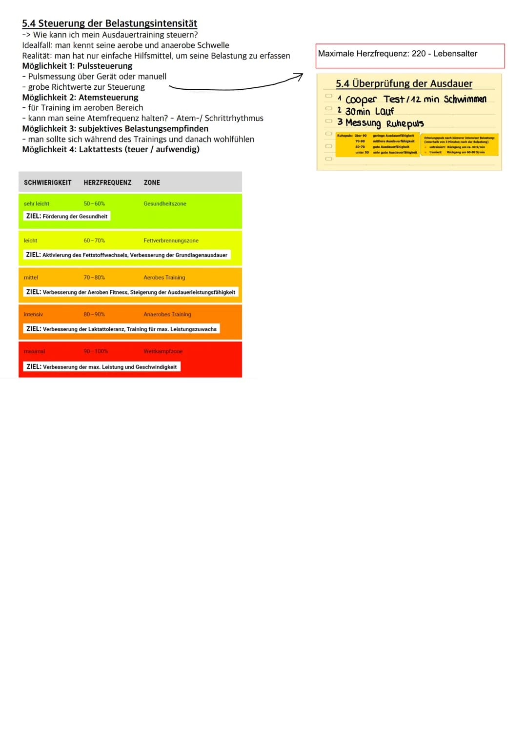 • Muskulatur
Herz ♥
1. Definition
Physische und psychische Widerstandsfähigkeit gegen Ermüdung bei relativ lang dauernden Belastungen und di