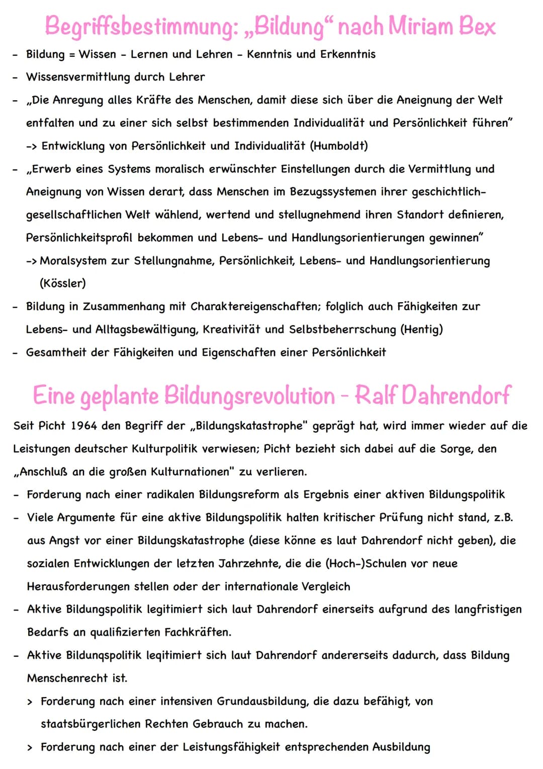 -
Funktionen von Schule nach Fend
Wir leben in einer Leistungs- und Wissensgesellschaft, in welcher der schulischen Bildung
ein hoher Stelle