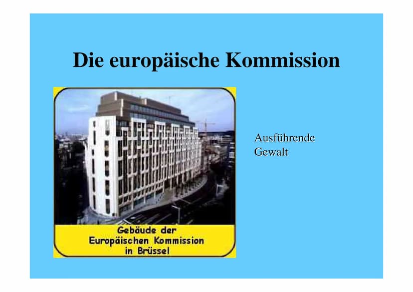 Die europäische Union Inhalt
Gründung und Entwicklung der EU
• Die Mitgliedsstaaten der EU
• Die sechs Organe der EU
• Die Einführung des Eu