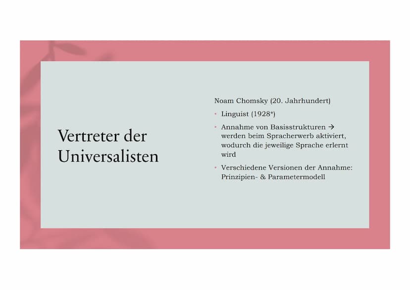 Sprache. Denken:
Wirklichkeit..
Die Denkschulen der Universalisten
und der Relativisten & die aktuellen
Auswirkungen
Präsentation von:
Wiebk