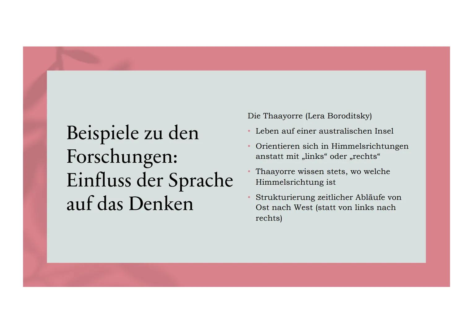 Sprache. Denken:
Wirklichkeit..
Die Denkschulen der Universalisten
und der Relativisten & die aktuellen
Auswirkungen
Präsentation von:
Wiebk